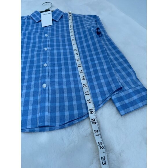 New Van Heusen Flex Size S/P 8 Boys Dress Shirt Blue Wedding, Special occasion - Picture 5 of 10